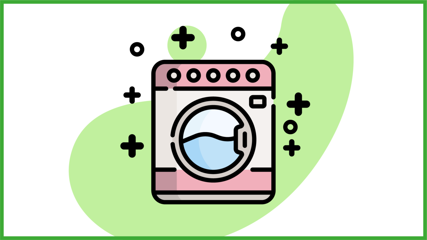 Immagine di una lavatrice pulita e igenizzata