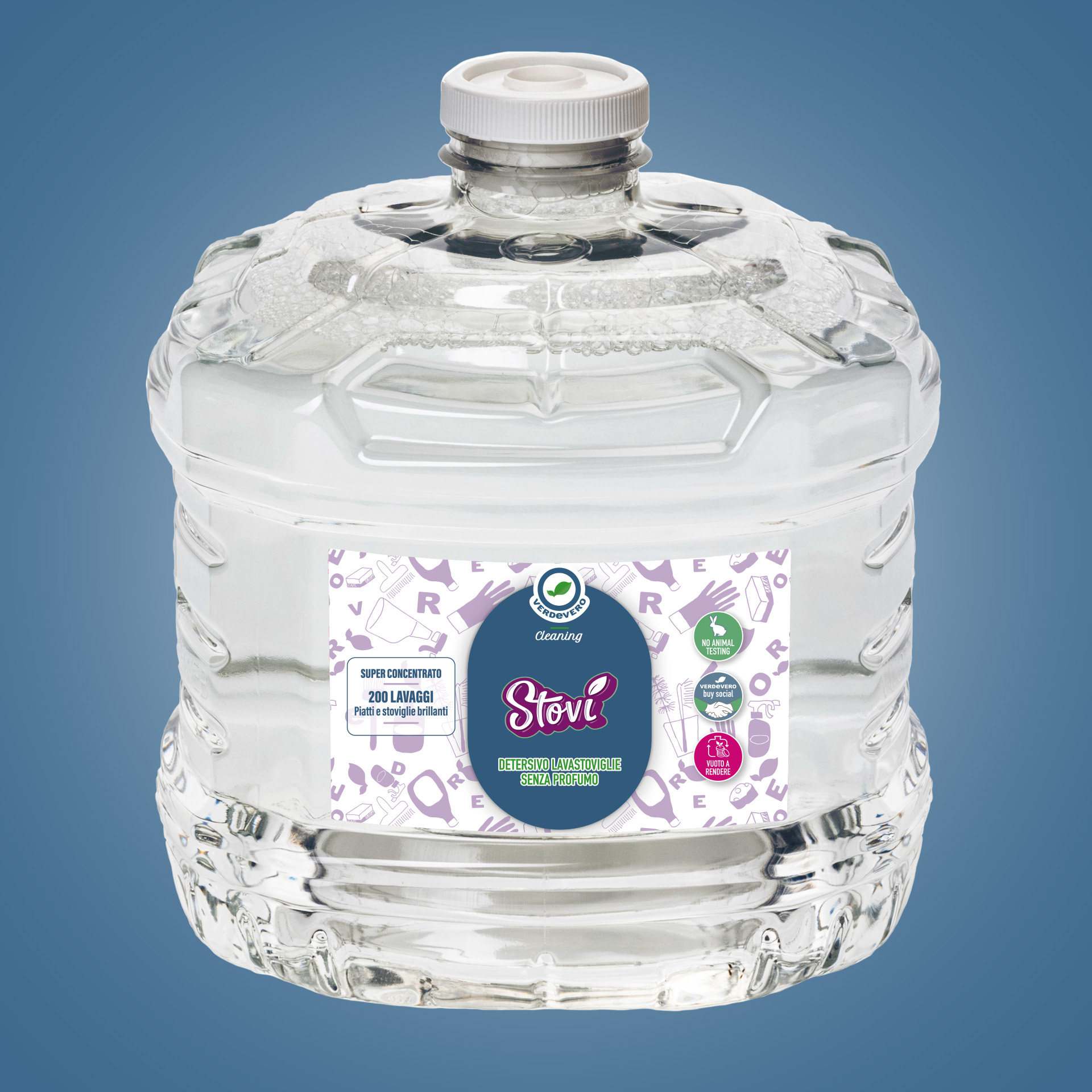 detersivo in gel per lavastoviglie senza profumo