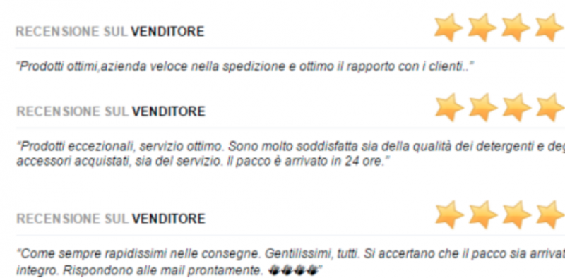 recensione venditore