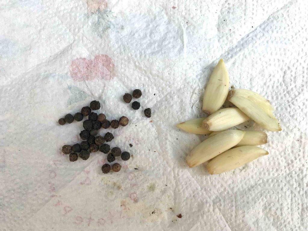 pepe aglio per macerato bruchi della rosa