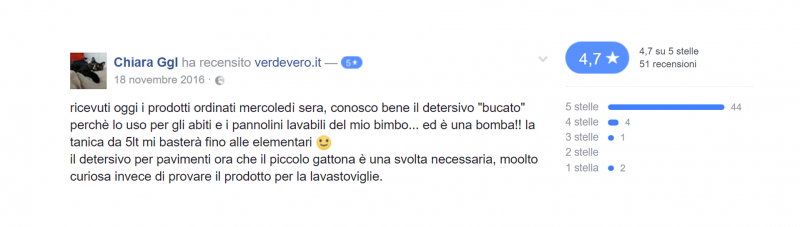 recensione verdevero facebook