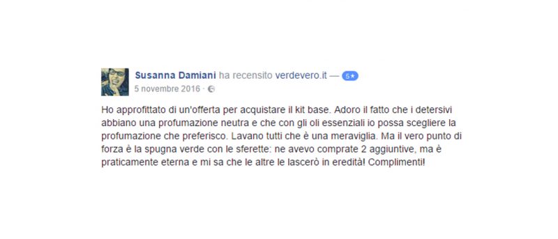 recensione verdevero facebook
