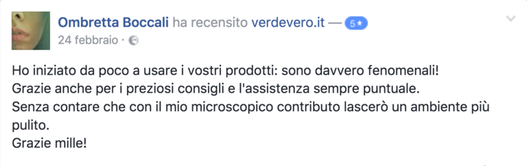 recensione verdevero facebook