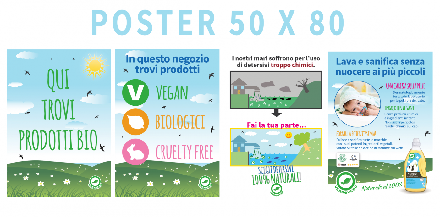 poster BIO verdevero detersivi ecologici