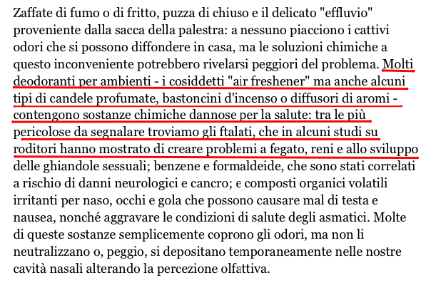 estratto focus sui profumi
