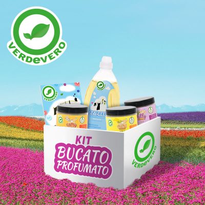 kit bucato bio profumato verdevero detersivi ecologici