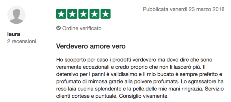 Recensione detersivi ecologici Verdevero