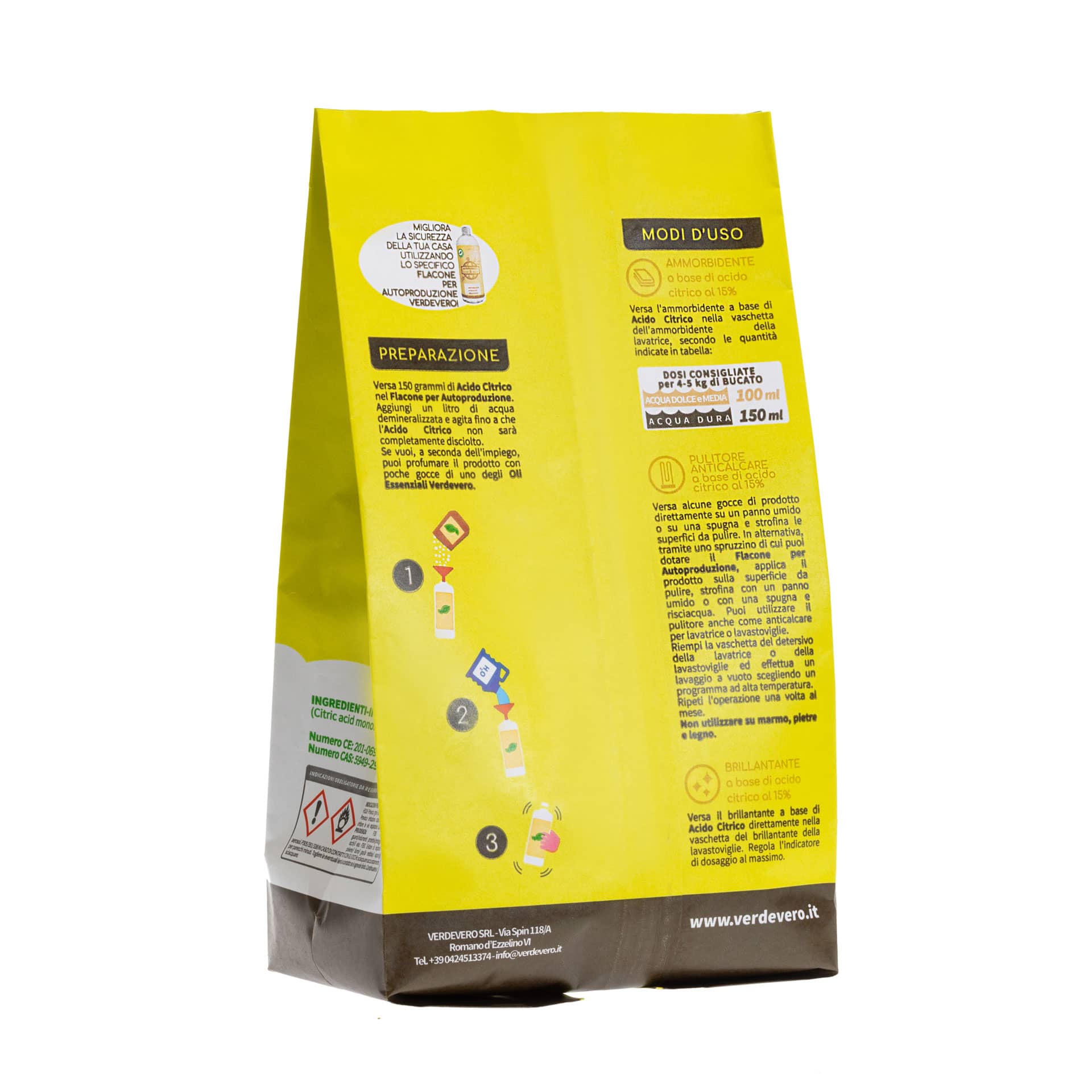 Acido citrico monoidrato 1KG - Eko detergenti