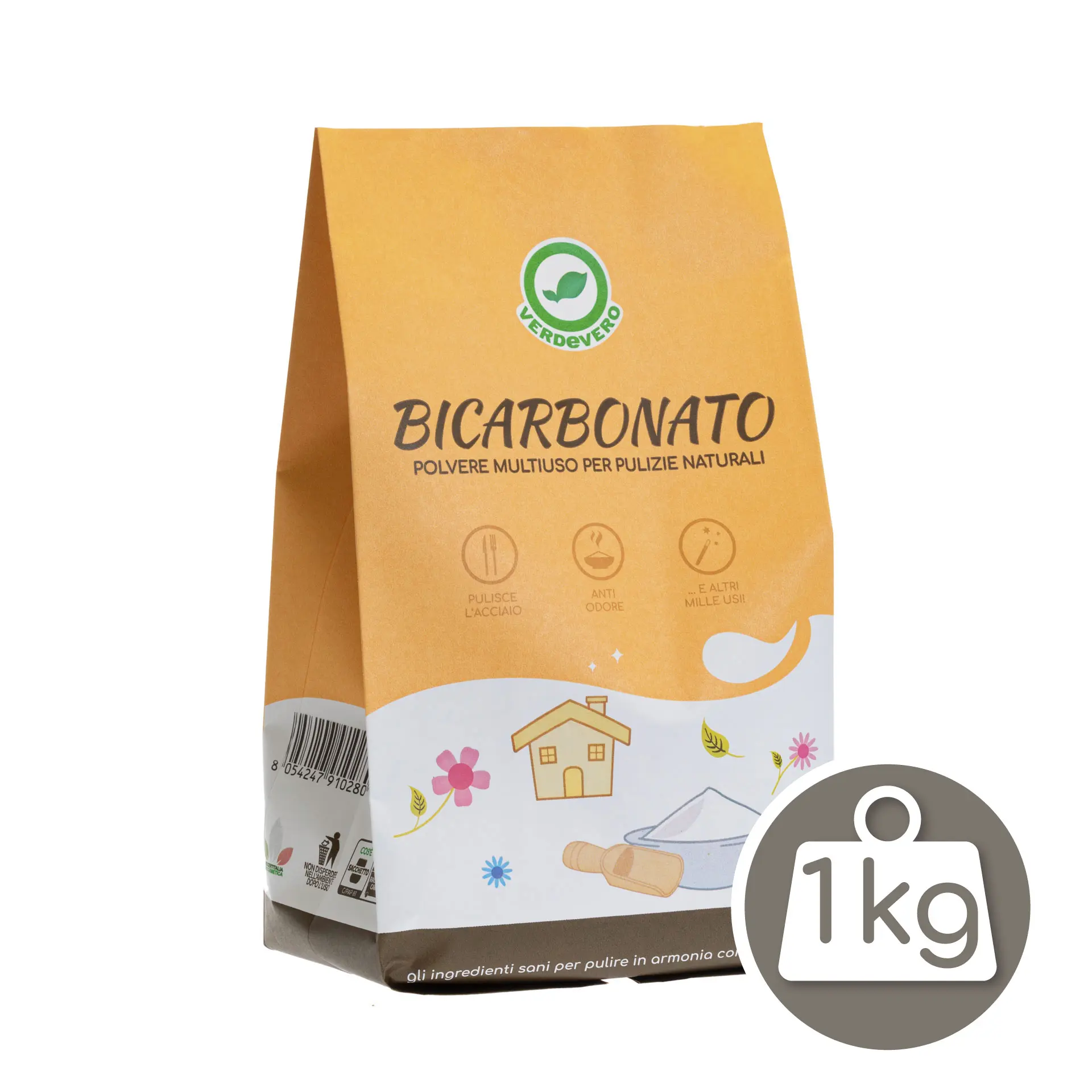 Bicarbonato di sodio per la pulizia della casa - 1 Kg