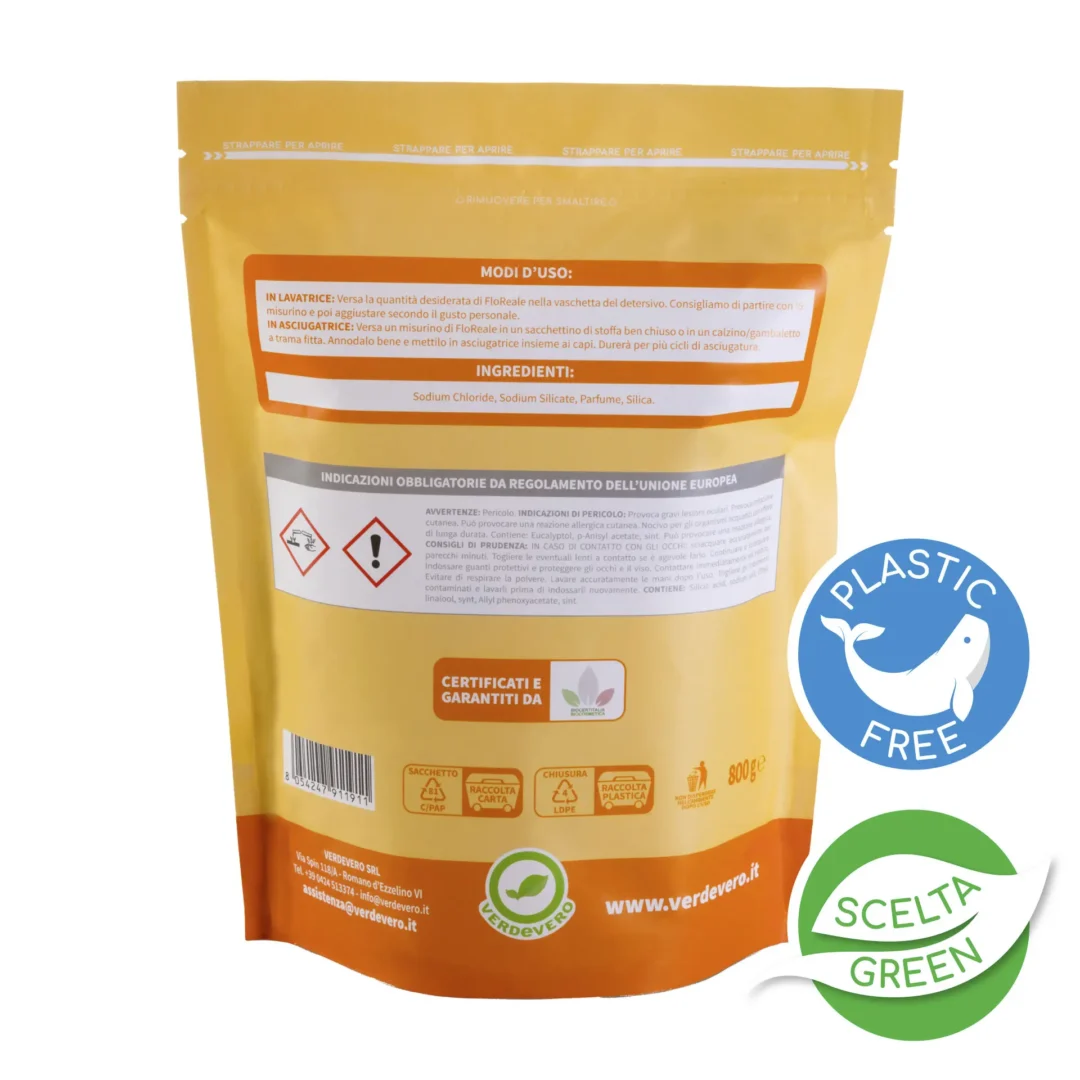 Profumo per bucato naturale in sacco ricarica - CAMY 800 gr - immagine 2