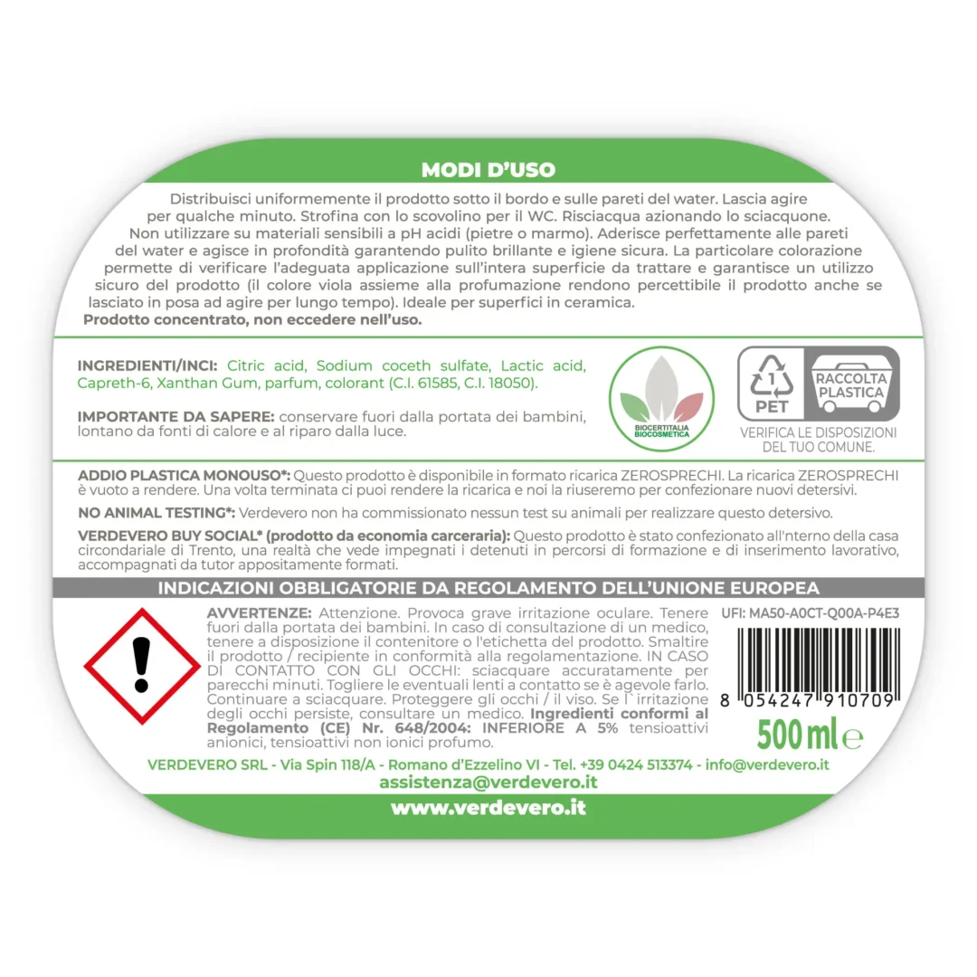 Disincrostante WC ecologico - WiCtor 500 ml - immagine 2