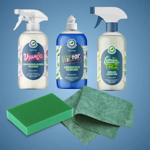 kit bagno pulito con verdevero