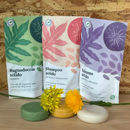 I solidi Verdevero -   bagnodoccia, shampoo e balsamo