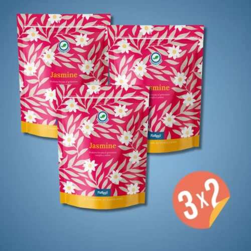 3x2 Floreale Jasmine al gelsomino, ambra e vaniglia 800 gr composto da: