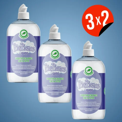 BioBianco Liquido 500 ml kit 3x2 - Sbiancante naturale