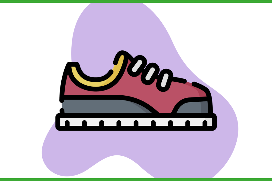 scarpa da ginnastica colorata